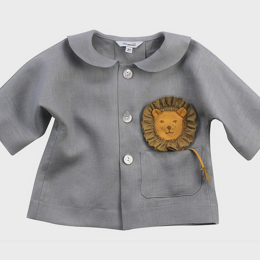 Last of Stock: Lion in my Pocket Topper - Sizes 12M, 2T, 3T only