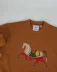 Ladies Beau Horse Embroidered Sweatshirt