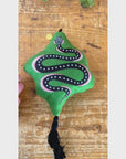 Apple the Snake Embroidered Wool Ornament - Willa Heart Collection