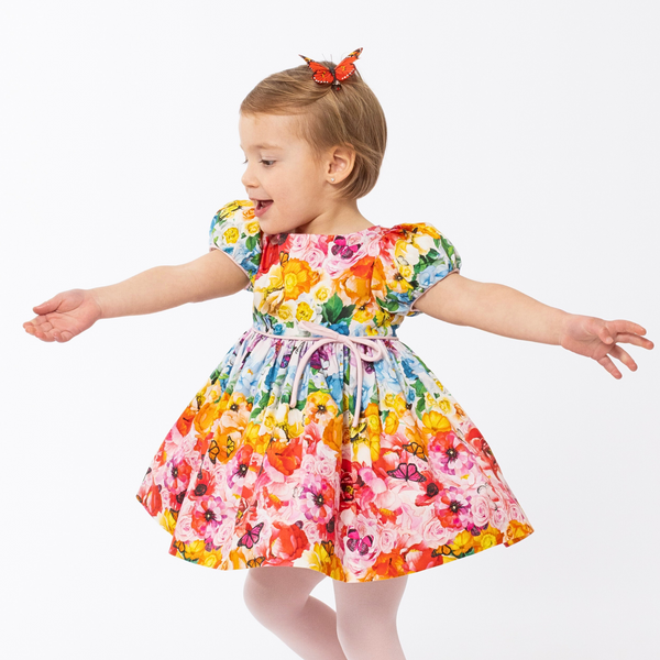 rainbow party dress girl Baby Girl Rainbow Birthday Party Princess Dress Little Girl's Dresses   marryshe