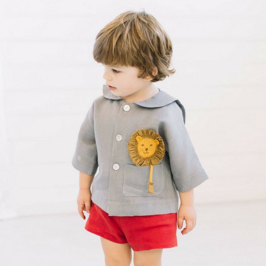 Last of Stock: Lion in my Pocket Topper - Sizes 12M, 2T, 3T only