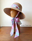 Ladies Beachcomber Hat with choice of Print Sash