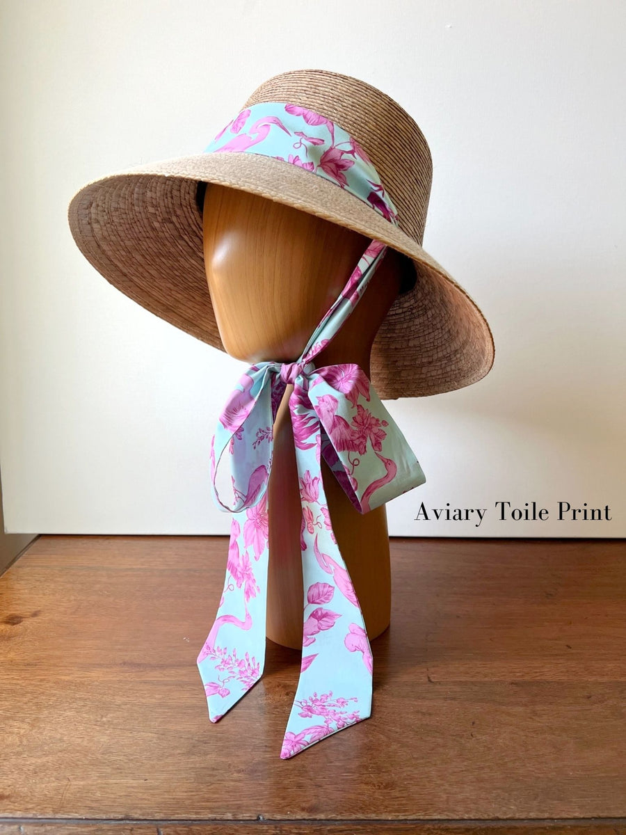Ladies Beachcomber Hat with choice of Print Sash