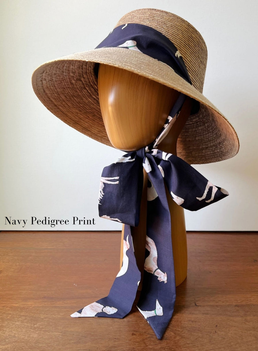 Ladies Beachcomber Hat with choice of Print Sash