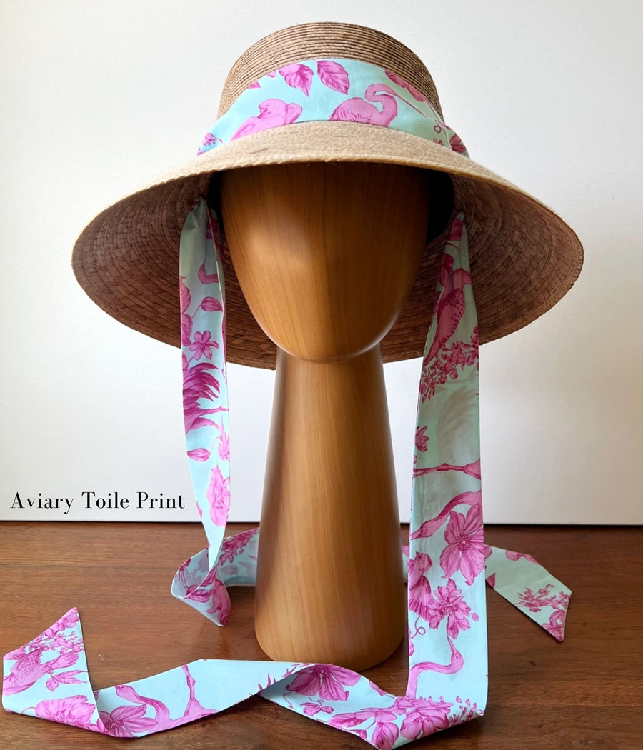 Ladies Beachcomber Hat with choice of Print Sash