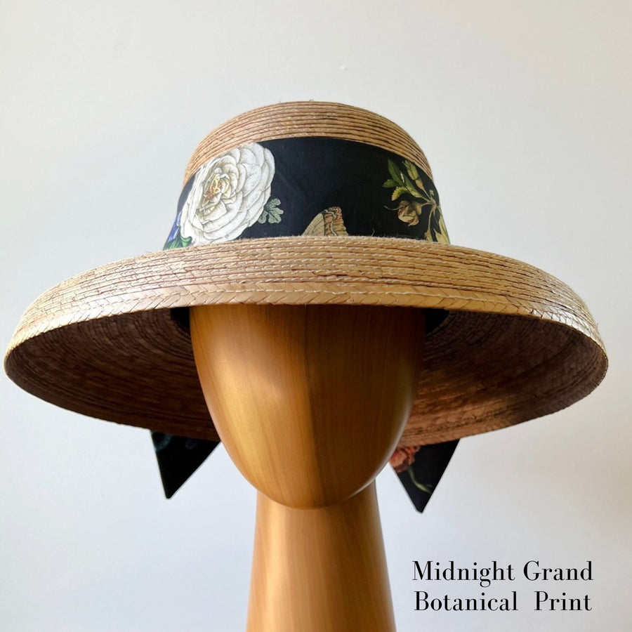 Molly Goodall Midnight Grand Botanical Middy Bow Hatband