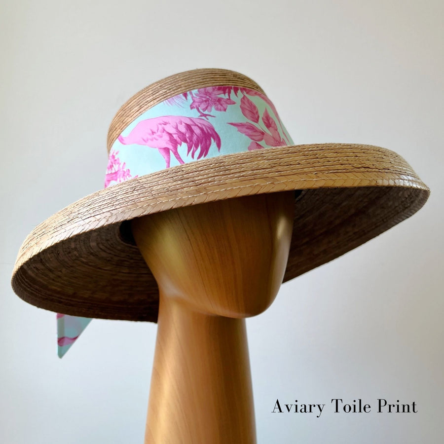 Molly Goodall Aviary Toile Middy Bow Hatband