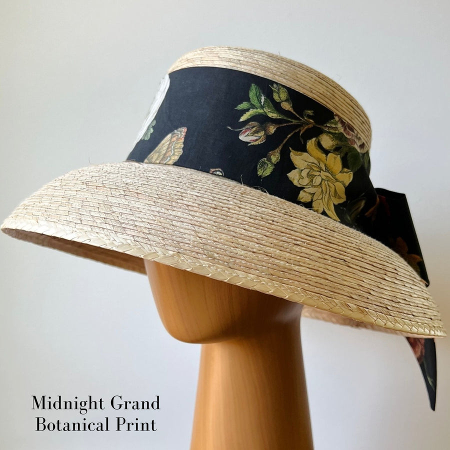 Ladies Petite Lampshade Hat with choice of Middy Bow Hatband