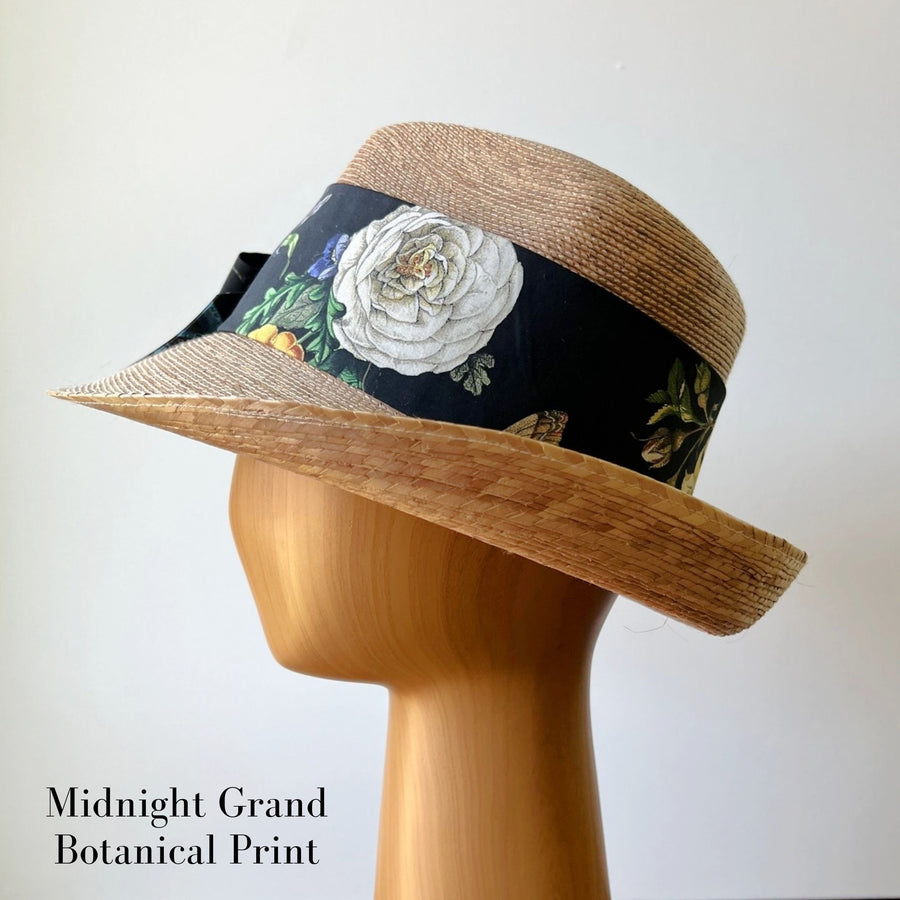 Molly Goodall Midnight Grand Botanical Middy Bow Hatband