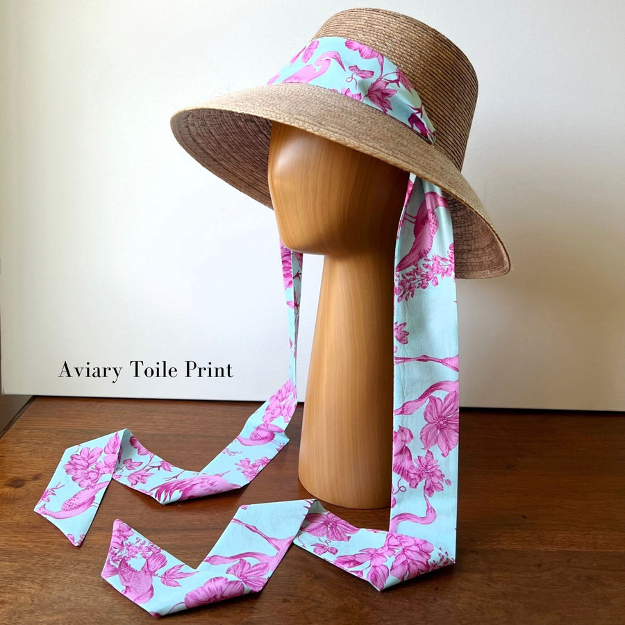 Ladies Beachcomber Hat with choice of Print Sash
