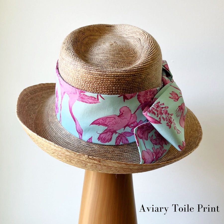 Molly Goodall Aviary Toile Middy Bow Hatband