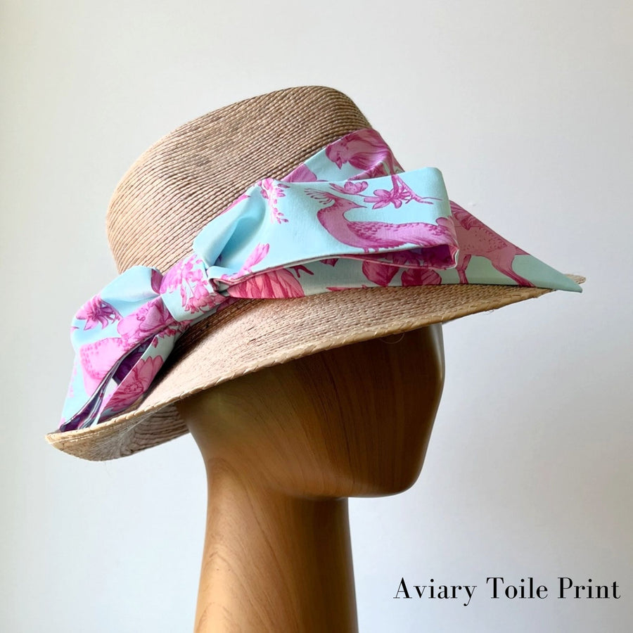 Molly Goodall Aviary Toile Middy Bow Hatband