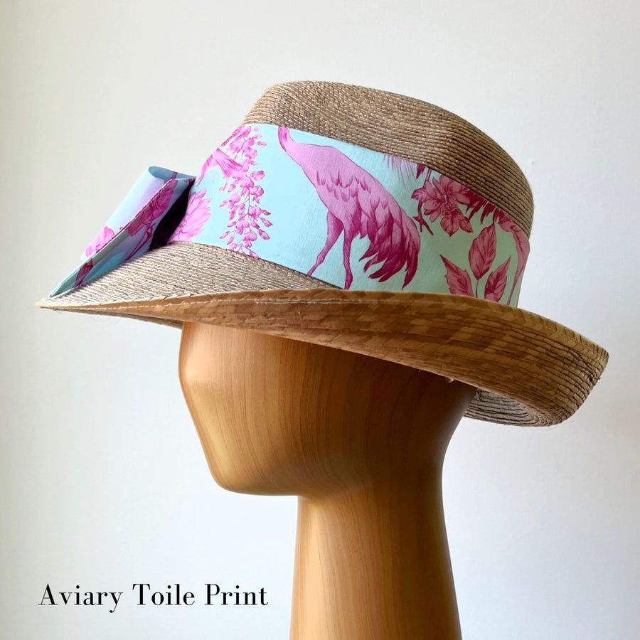 Molly Goodall Aviary Toile Middy Bow Hatband