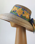Limited Edition Audrey Sunflower Hat - French Blue Trim