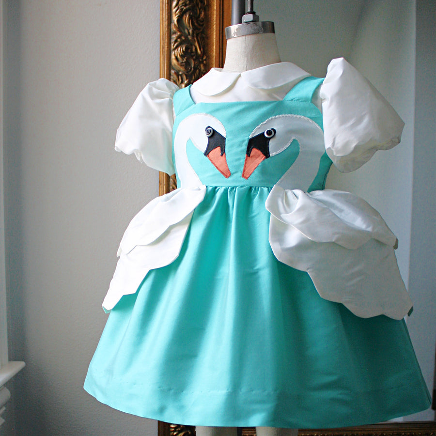 Puffed Sleeve Blouse for Swan Princess Dress or Pink Flamingo Dress