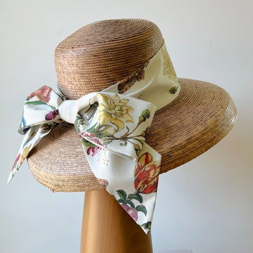 Ladies Audrey Hat with choice of Middy Bow Hatband