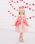 Pink Flamingo Dress-littlegoodallcom-Little Goodall Unique Designer Childrenswear for Boys and Girls